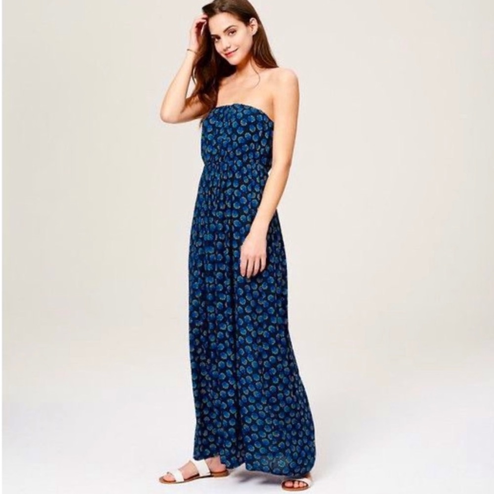 Loft strapless beach maxi